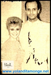 Con el divo espanol Miguel Bose