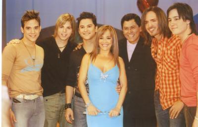 Yolandita junto a MDO, Alvaro Torres y Tommy Torres